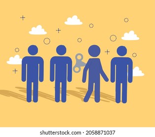 poster of think differentl and unique