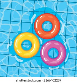 poster of three lifesavers on a pool