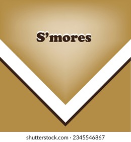 Poster for the traditional American dessert Smore