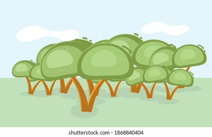 poster with trees, background with minimalistic trees, forest, park