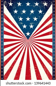 Poster of us flag. American flag in the background of this poster for you.