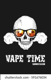 Poster For Vape Shop. Vector Illustration