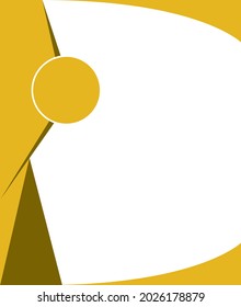 Poster vector design dark yellow