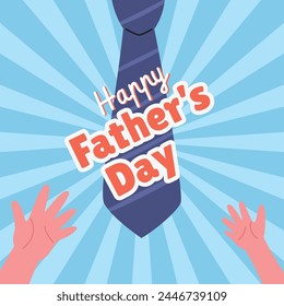 poster vector happy Father's Day greeting card