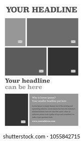 Poster vector layout template for business or non-profit organization