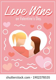 Poster Vector for Valentine's Day