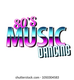 The Poster In Vintage Style On A Retro Party Banner, Invitation, Flyer, Advertising. Vector Illustration Of Retro Disco And Dance. Other Variations You Can Find In My Portfolio.