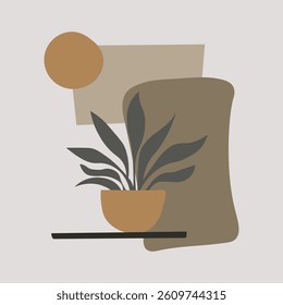 Poster Wall Decor Simple Aesthetic Middle Century Minimalis