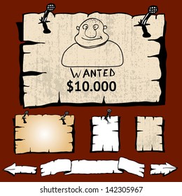 Poster of a wanted bandit