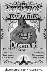 The poster is wanted for Halloween.