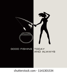 Poster wish for good fishing - today and always