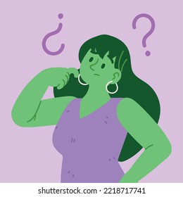 poster with woman with difficult choice