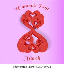 poster woman sign international women's day background