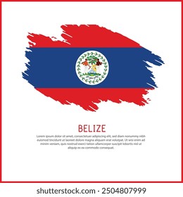 a poster with the word Belize be  on it
