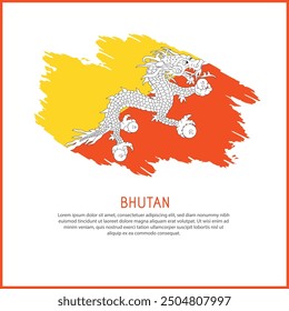 a poster with the word Bhutan be  on it