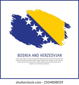 a poster with the word 
Bosnia-and-Herzeovian be  on it