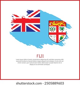 a poster with the word Fiji be  on it