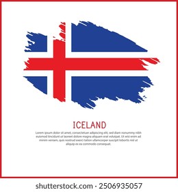 a poster with the word Iceland be  on it