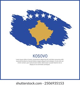 a poster with the word Kosovo be  on it