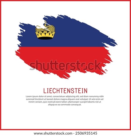 a poster with the word Liechtenstein be  on it