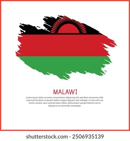 a poster with the word Malawi be  on it