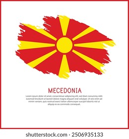 a poster with the word Mecedonia be  on it