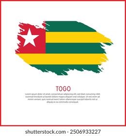a poster with the word Togo be  on it