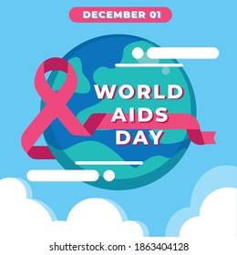 Icono de diseño del Día Mundial de la Lucha contra el SIDA
