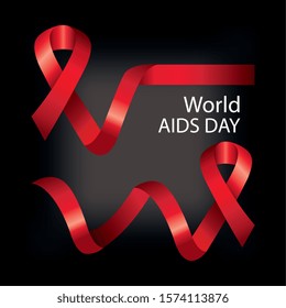 poster of world aids day with ribbons vector illustration design