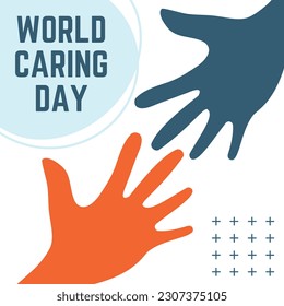 a poster of world caring day