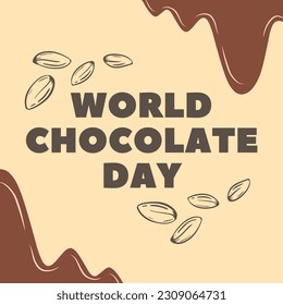 afiche del día mundial del chocolate
