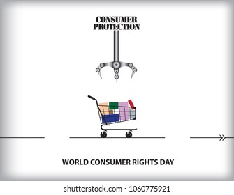 Poster World Consumer Rights Day - Calendar holiday on March 15