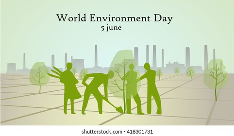 Poster - World Environment Day, vector