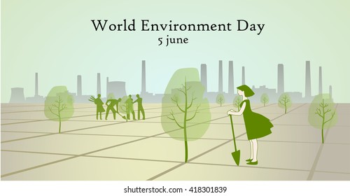 Poster - World Environment Day, vector