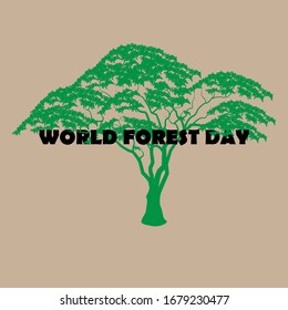 Poster World Forest Day print nature 21 march