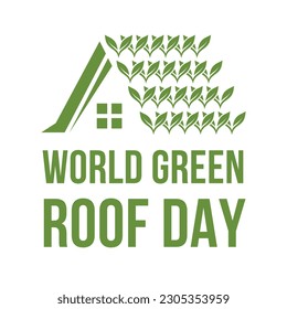 a poster of world green roof day