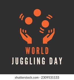 a poster for world juggling day