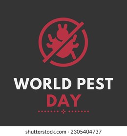 afiche del Día Mundial de la Plaga