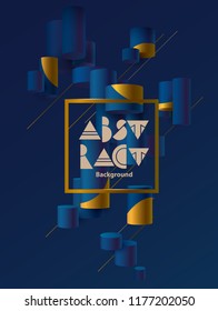 Poster wth 3D cylinders