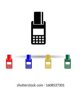 POS-terminal multi color style icon. Simple glyph, flat vector of profit icons for ui and ux, website or mobile application