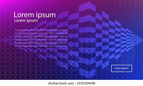 The poster/page cover picture of the geometric pattern background. ( vector )