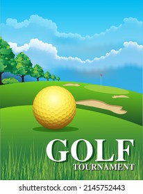 Posters to advertise golf tournaments and more.
vector illustration