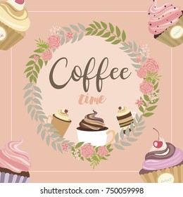  Posters with coffee backgrounds. Trendy templates for flyers, banners, invitations, restaurant or cafe menu design. Vector Illustration