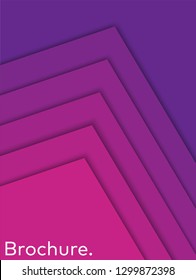 Posters or covers with abstract geometric pattern design in bright color