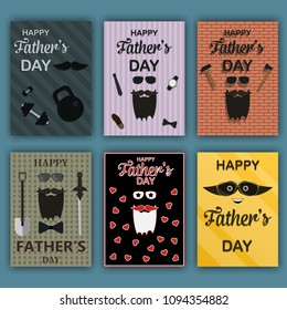 Posters for Father's Day. Vector illustration.