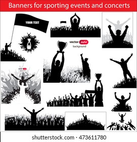 Posters with joyful people