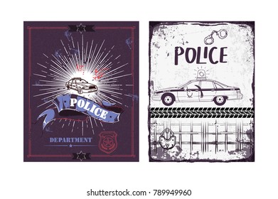 Posters of law enforcement bodies