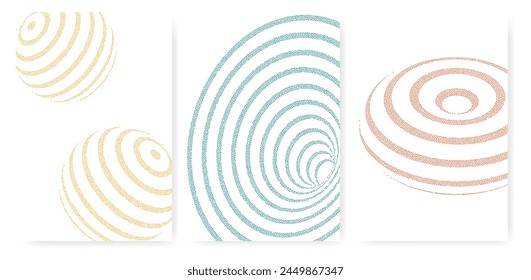 Posters with trendy figures. Absrtact shapes