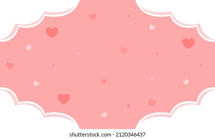 Posters or vouchers of love. Love object background. Vector illustration.