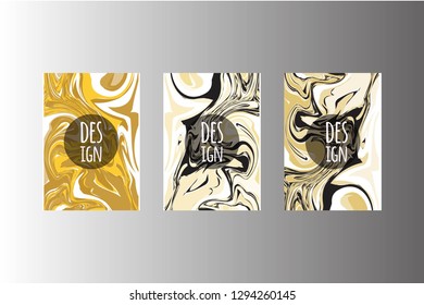 Posters for your design. Marble background.